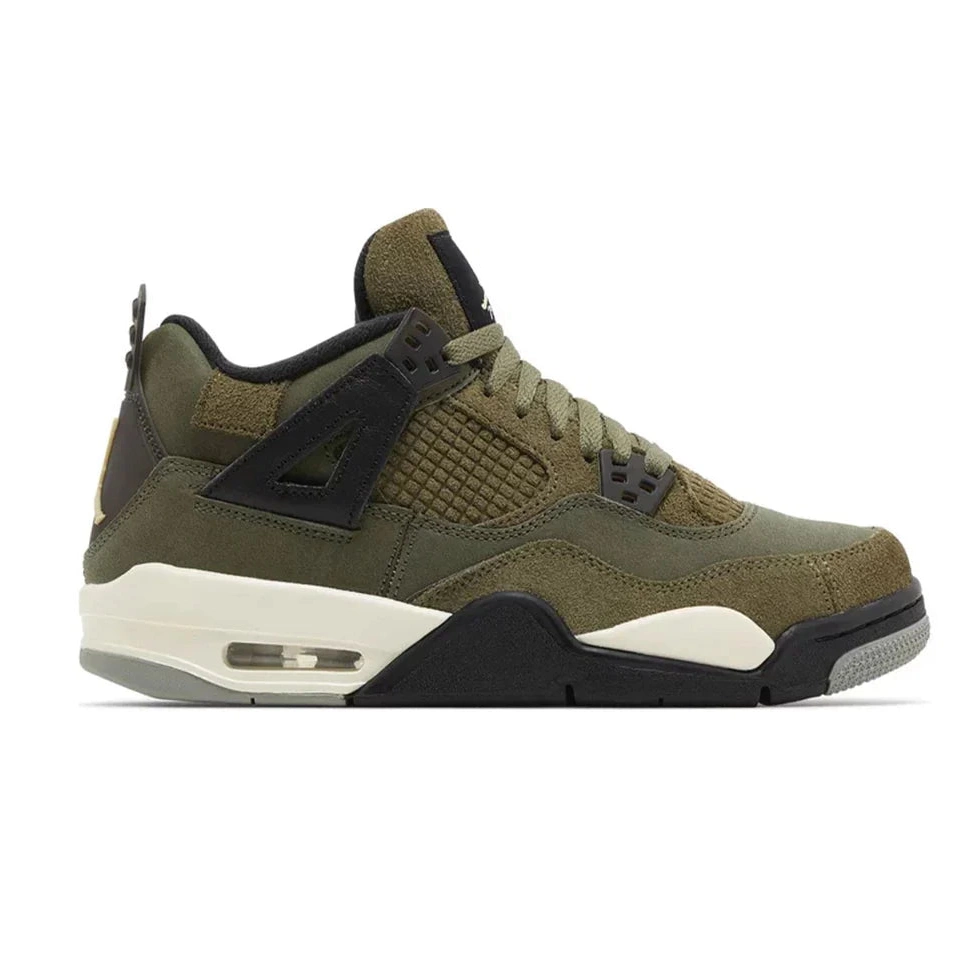 SE Jordan Air Retro 4 GS Olive' 'Craft 0711